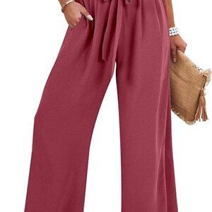 Women's Wide Leg High Waist Palazzo Pants, Size M